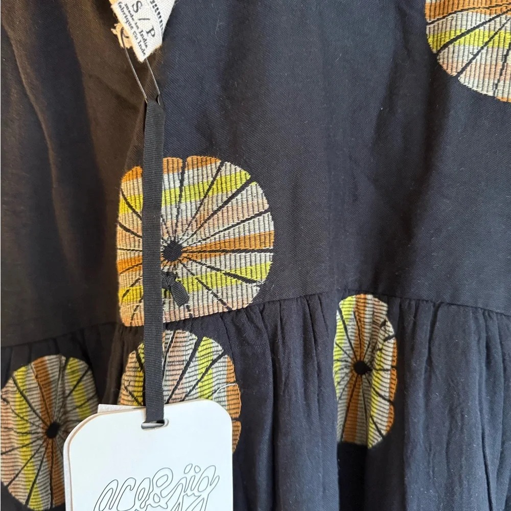 Ace & Jig Black Maxi Dress with Circular Pattern - Picture 5 of 5